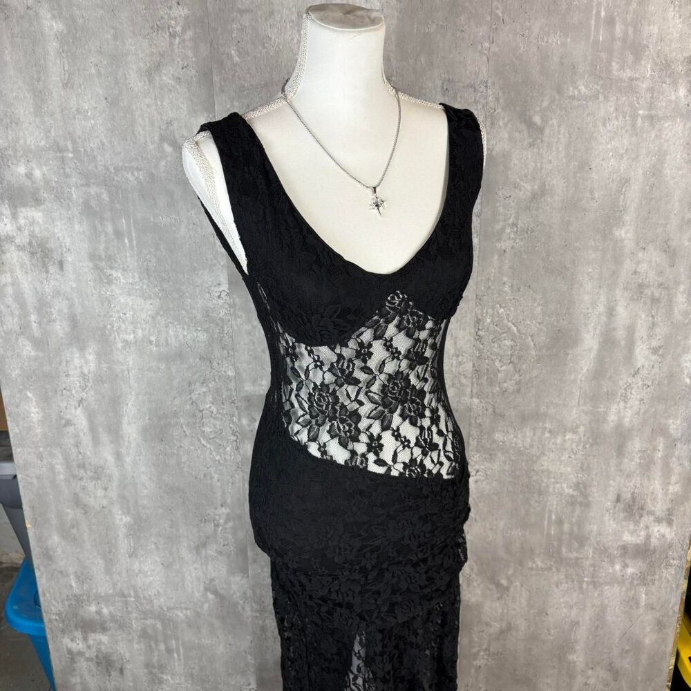 Lace Women's Black Dress